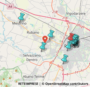 Mappa Via Maria Ausiliatrice, 35030 Selvazzano dentro PD, Italia (4.33267)