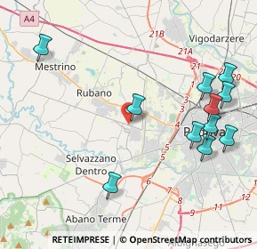 Mappa Via Maria Ausiliatrice, 35030 Selvazzano dentro PD, Italia (4.78)