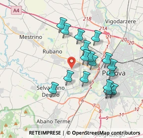 Mappa Via Maria Ausiliatrice, 35030 Selvazzano dentro PD, Italia (3.37556)