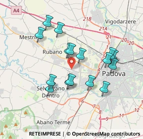Mappa Via Maria Ausiliatrice, 35030 Selvazzano dentro PD, Italia (3.26688)
