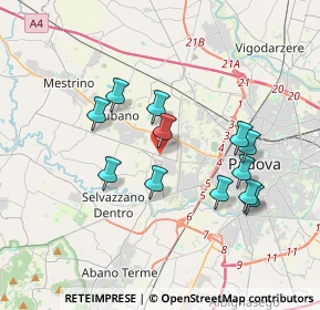 Mappa Via Maria Ausiliatrice, 35030 Selvazzano dentro PD, Italia (3.2925)