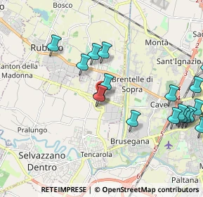 Mappa Via Maria Ausiliatrice, 35030 Selvazzano dentro PD, Italia (2.5255)