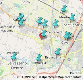 Mappa Via Maria Ausiliatrice, 35030 Selvazzano dentro PD, Italia (2.16286)