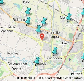 Mappa Via Maria Ausiliatrice, 35030 Selvazzano dentro PD, Italia (3.03385)