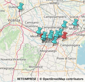 Mappa Via Maria Ausiliatrice, 35030 Selvazzano dentro PD, Italia (10.79167)