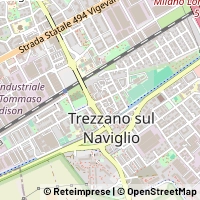 Kaart Trezzano sul Naviglio
