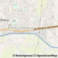 Karte Fiesso d'Artico