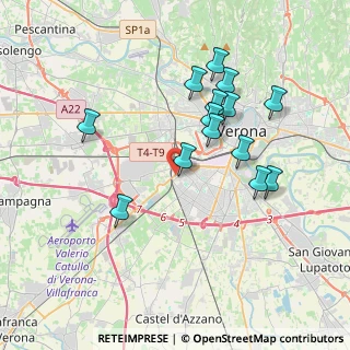 Mappa Via Peschiera, 37137 Verona VR, Italia (3.54429)