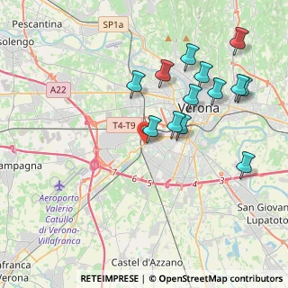 Mappa Via Peschiera, 37137 Verona VR, Italia (4.07154)