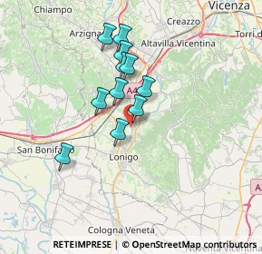 Mappa Via Ingegnere Guido Salvagnini, 36040 Sarego VI, Italia (5.46455)