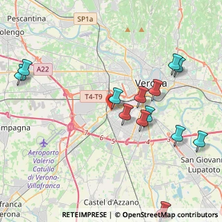 Mappa Via Villafranca, 37137 Verona VR, Italia (4.66846)