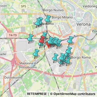 Mappa Via Villafranca, 37137 Verona VR, Italia (1.3985)