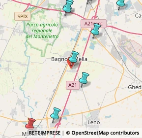 Mappa Via Porzano, 25021 Bagnolo Mella BS, Italia (6.12167)