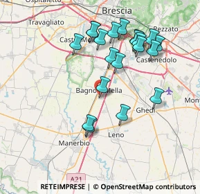 Mappa Via Porzano, 25021 Bagnolo Mella BS, Italia (7.478)