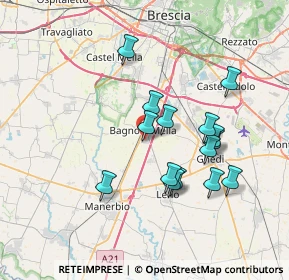 Mappa Via Porzano, 25021 Bagnolo Mella BS, Italia (6.52)