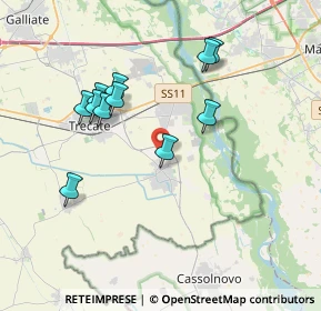 Mappa Via Milano, 28065 Cerano NO, Italia (3.49182)