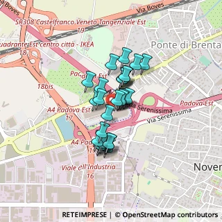 Mappa Via Sergio Fraccalanza, 35129 Padova PD, Italia (0.26897)