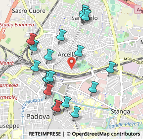 Mappa Via Domenico Bonati, 35132 Padova PD, Italia (1.0535)