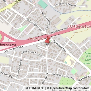 Mappa Via Cappello, 12, 35027 Noventa Padovana, Padova (Veneto)