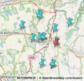 Mappa Via Alessandro Manzoni, 20067 Paullo MI, Italia (3.42769)