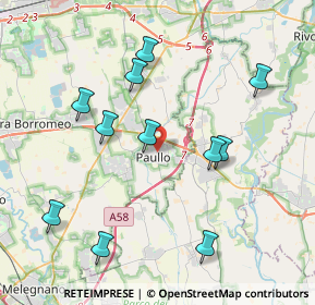 Mappa 20067 Paullo MI, Italia (4.10182)