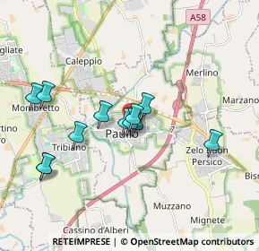 Mappa 20067 Paullo MI, Italia (1.58667)