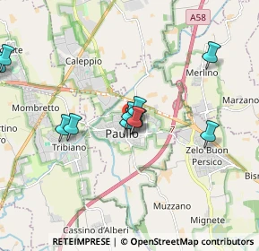 Mappa Via Alessandro Manzoni, 20067 Paullo MI, Italia (1.71727)