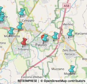 Mappa 20067 Paullo MI, Italia (2.79091)