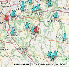 Mappa Via Alessandro Manzoni, 20067 Paullo MI, Italia (10.9435)