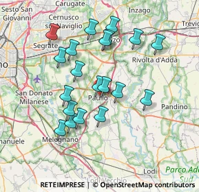 Mappa 20067 Paullo MI, Italia (6.705)