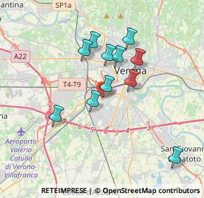 Mappa Via Fratelli Morandini, 37136 Verona VR, Italia (3.14091)