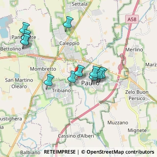 Mappa Via Eugenio Curiel, 20067 Paullo MI, Italia (1.93583)