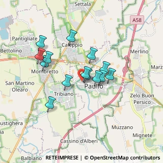Mappa Via XXV Aprile, 20067 Paullo MI, Italia (1.45071)