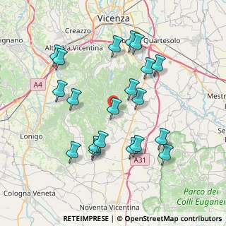 Mappa Via Barre, 36024 Mossano VI, Italia (7.717)