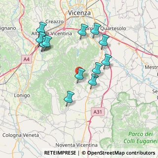 Mappa Via Barre, 36024 Mossano VI, Italia (7.65385)