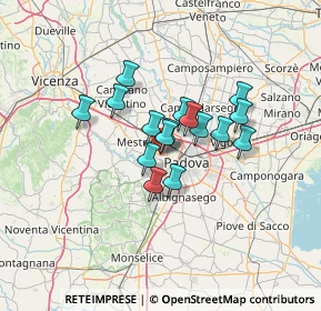 Mappa Via Giovanni Boccaccio, 35030 Rubano PD, Italia (9.035)