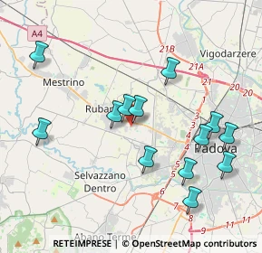 Mappa Via Alessandro Manzoni, 35030 Rubano PD, Italia (4.02)