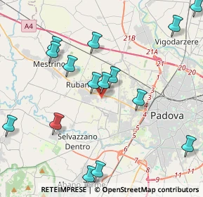Mappa Via Alessandro Manzoni, 35030 Rubano PD, Italia (5.05188)