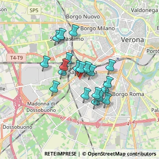 Mappa Via del Quadrato, 37137 Verona VR, Italia (1.3835)