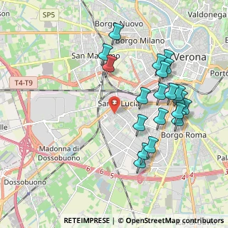 Mappa Via del Quadrato, 37137 Verona VR, Italia (2.042)