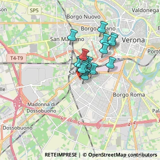Mappa Via del Quadrato, 37137 Verona VR, Italia (1.08235)