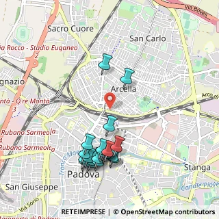 Mappa Via Jacopo d'Avanzo, 35121 Padova PD, Italia (1.071)