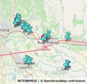 Mappa Via Torricelli Evangelista, 37036 San Martino Buon Albergo VR, Italia (4.57588)