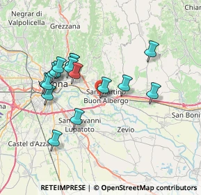 Mappa Via Torricelli Evangelista, 37036 San Martino Buon Albergo VR, Italia (6.89125)