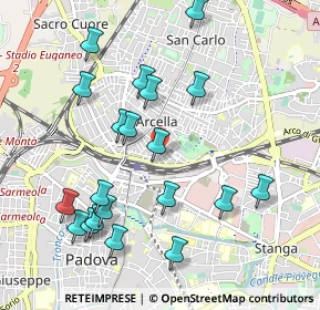 Mappa Via Giovanni Storlato, 35132 Padova PD, Italia (1.0595)