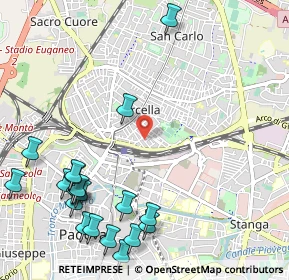 Mappa Via Giovanni Storlato, 35132 Padova PD, Italia (1.3965)