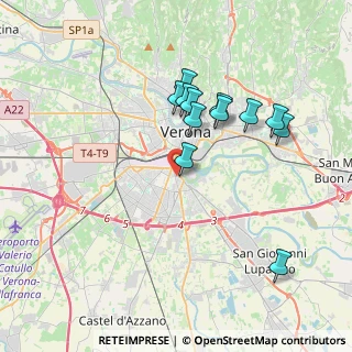 Mappa Via Luciano Manara, 37135 Verona VR, Italia (3.435)