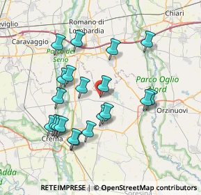 Mappa Via Soncino, 26014 Casaletto di Sopra CR, Italia (7.161)