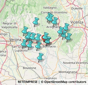 Mappa Via San Lorenzo, 37038 Soave VR, Italia (11.038)