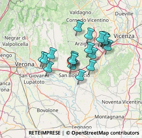 Mappa Via San Lorenzo, 37038 Soave VR, Italia (10.423)